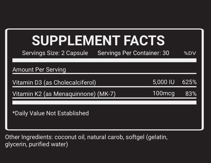 Liposomal D3+K2 Vitamin